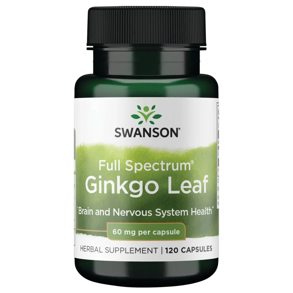 GINKGO BILOBA FULL SPECTRUM LEAF 60MG 120 CAP