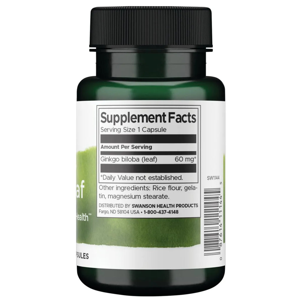GINKGO BILOBA FULL SPECTRUM LEAF 60MG 120 CAP